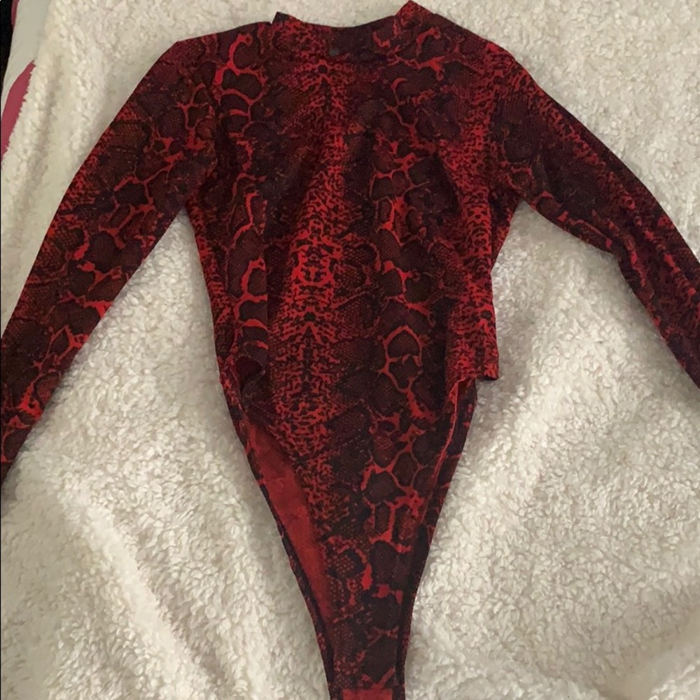 Snakeskin bodysuit
